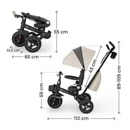 Триколісний велосипед Kinderkraft Spinstep 2 Plus Beige (KRSPST02BEGPL00) - мініатюра 8