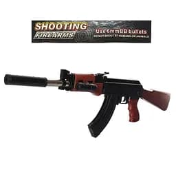 Автомат 999-5 на кульках, 72 см, лазер, бат(табл), у пакеті 20,5-62-5 см (6903317248995)