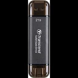 SSD-накопитель Transcend ESD310C 2 ТБ, USB Type C/A Gray (TS2TESD310C) (6900652)