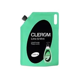  Жидкое мыло Clerom Lime and mint дой-пак 1.1 л