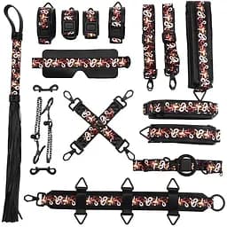 БДСМ-набір Lockink The FloweRing Serpent - Bondage Set, 12 шт.