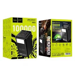 Портативний ЗП Power Bank Hoco DB03 Endure 22.5W 100 000 mAh Black - мініатюра 4