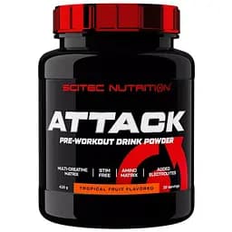 Передтренувальний комплекс Scitec Nutrition Attack 416 г tropical fruit