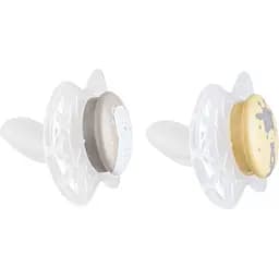 Пустушка Nuvita 7086 Air55 Explorer ортодонтична 6m+ (ведмідь жираф) 2 шт NV7086N