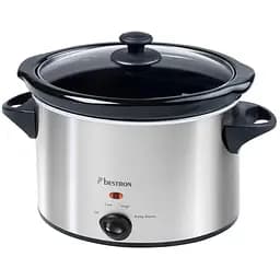 Повільноварка Bestron ASC350 3.5 л, 180 Вт, керамічна чаша, нержавіюча сталь