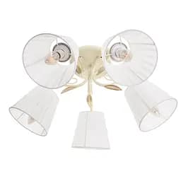 Люстра потолочная Brille с абажуром E14 40W WH (BKL-671C/5)