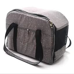 Сумка переноска тоннель для кошек и малых собак Zoo-hunt Марсель серая №1 20х40х31 см