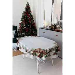 Скатертина гобеленова Прованс Squirrel з люрексом 135 x 180 см (41763)