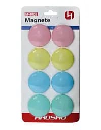 Магниты пастельных цветов, 4 см, 8 шт.