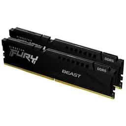 Модуль пам'яті для комп'ютера DDR5 64GB (2x32GB) 5200 MHz Beast Black Kingston Fury (ex.HyperX) (KF552C40BB2K2-64) - мініатюра 11