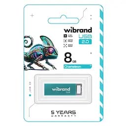 USB флеш накопичувач Wibrand 8GB Chameleon Light Blue USB 2.0 (WI2.0/CH8U6LU) - мініатюра 2