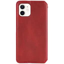 Шкіряний чохол-книжка GETMAN Cubic (PU) для Apple iPhone 11 (6.1) Червоний - мініатюра 2