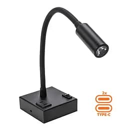 Підсвічування дзеркал-картин LED "TURNA" + TIPE-C 3W 4200K чорний