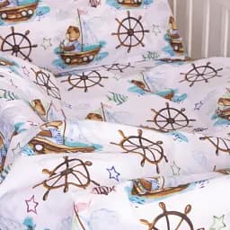 Комплект постільної білизни MirSon Бязь 20-0023 Sailor 160х220 білий (2200010265620) - мініатюра 4