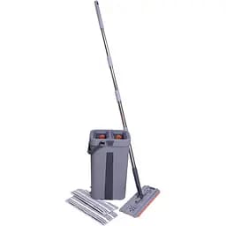 Комплект для уборки Cleaning Products Household швабра плоская и ведро с отжимом HP-35015-20