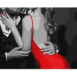 Картина за номерами Ideyka Обійми закоханих KHO8401, 40х50см