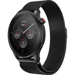 Ремінець 22 мм міланська петля BeWatch для Amazfit GTR 4 Чорний (1020201.6U)