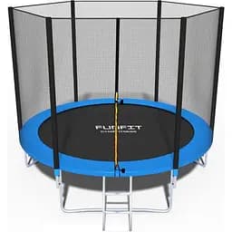 Батут Funfit 8ft (252см) синій з зовнішньою сіткою - мініатюра 2