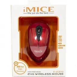 Миша комп'ютерна iMICE E-2370 бездротова USB Роздільна здатність 1600 DPI мишка Червона - мініатюра 4
