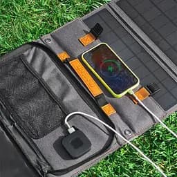 Портативна сонячна зарядна станція Choetech 36W black - мініатюра 8