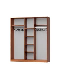 Шафа-купе тридверна MebelStar Стандарт AL 3 Дзеркала 180x60x210 см Бетон (MBS-3016) - мініатюра 2