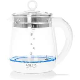 Чайник електричний Adler AD 1299 Скляний із заварником 1.5 л