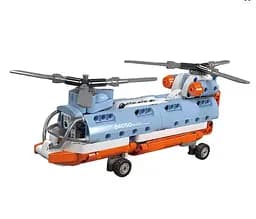 Конструктор вертоліт Mould King  Tandem Rotor Helicopter з тандемним ротором авіація 270 деталей