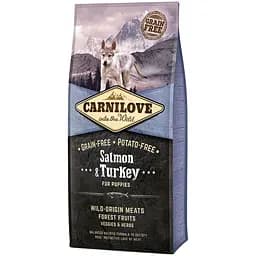 Сухий корм для цуценят всіх порід Carnilove Salmon & Turkey Puppy з лососем та індичкою 12 кг