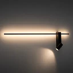 Настінний світильник, бра Nowodvorski 11426 Easy Right LED|GU10 MR11 11|10W 3000K 380Lm IP20 чорний - мініатюра 8