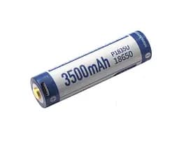 Акумулятор 18650 Keeppower 3500 mAh з microUSB (синій з білим) - мініатюра 8