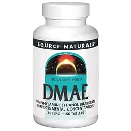 Диметиламиноэтанол Source Naturals DMAE 130 мг 50 таблеток