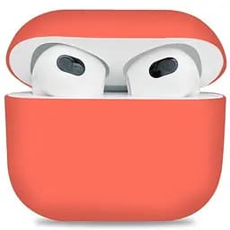 Силіконовий чохол для навушників Apple AirPods 3, Ultrathin Silicone Case, помаранчевий, захисний чохол, ультратонкий і легкий, захист від подряпин і пилу, м"який силікон, ArmorStandart (ARM60290)