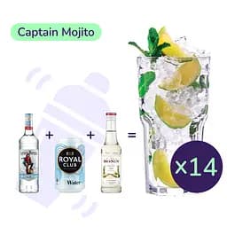 Коктейль Captain Mojito(набір інгредієнтів) х14 на основі Captain Morgan