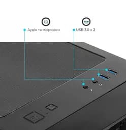 Корпус QUBE GERYON Black (QBGERYON_FBNU3) Без БП - мініатюра 5