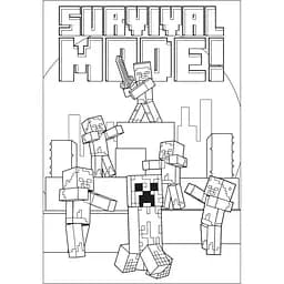 Розмальовка Yes Minecraft 12 сторінок (742915) - мініатюра 2