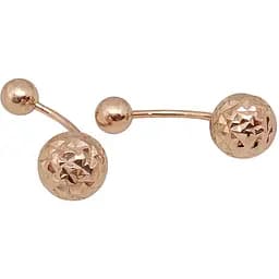 Золотые серьги Шарики.  1101081А