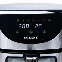 Аерофритюрниця аерогриль безмасляна Sokany SK-10031 7л 1700 Вт Чорна - мініатюра 3