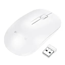 Миша бездротова Borofone BG14 Planet 2.4G White - мініатюра 2