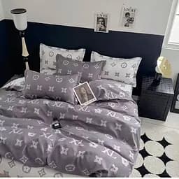 Комплект постельного белья Дима Турция с компаньоном 100% хлопок Наволочки 70х70см семейка с двумя пододеяльниками XL