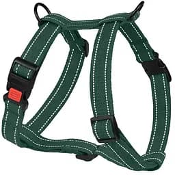 Шлея для собак Barksi Cotton Н-подібна L 40-58х44-78х2.5 см зелена