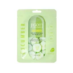Тканинна маска для обличчя Jigott Cucumber Real Ampoule Mask з екстрактом огірка