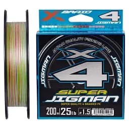 Шнур YGK X-Braid Super Jig мan X4 200 м 0.6/0.128 мм 12 lb/4.9 кг