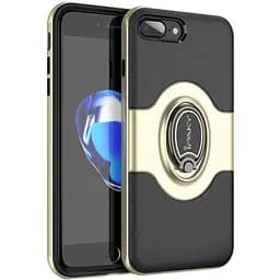 Чохол-накладка iPaky PC Bumper Soft case with 360 finger ring holder iPhone 7 Plus Gold