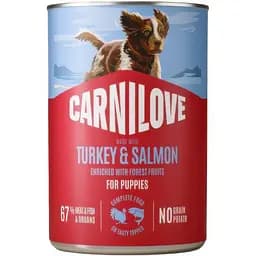 Вологий корм для цуценят Carnilove Salmon & Turkey паштет лосось та індичка 400 г