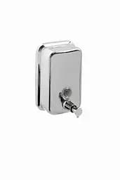 Дозатор настінний для рідкого мила 500 мл Platinum 401 (полірована нержавійка), Нержавіюча сталь