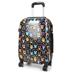 Валіза велика L полікарбонат Worldline Airtex 809/black_hibou Різнокольоровий