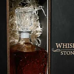 Подарунковий набір віскі Whiskey Stones №11 графин Dedalo в дерев'яному пеналі - мініатюра 7