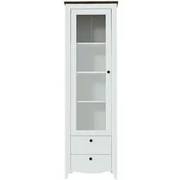 Пенал-витрина Gerbor Карина REG1W2S Пепельный/Антрацитовый (GRB-1062)