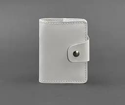 Женский кожаный кард-кейс 7.1 (Книжечка) белый