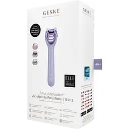 Електронний ролик для обличчя з мікроголками GESKE MicroNeedle Face Roller 9 в 1 фіолетовий - мініатюра 5